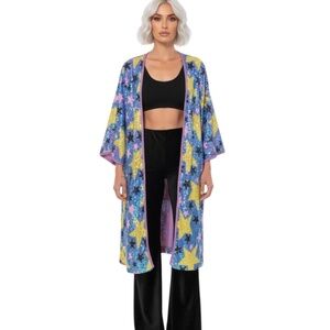 NEW STAR Iridescent Sequins Kimono Jacket Top SIZE OS - Free People Kimono